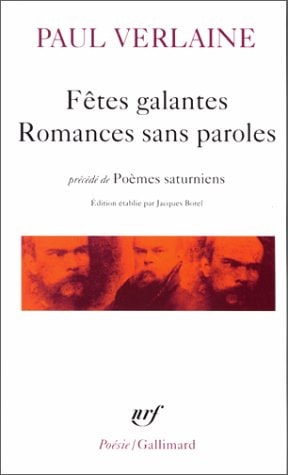 FETES GALANTES / ROMANCES SANS PAROLES / POEMES SATURNIENS, de VERLAINE | portada del libro