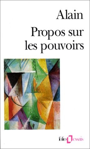 Propos sur les pouvoirs, de Alain | portada del libro
