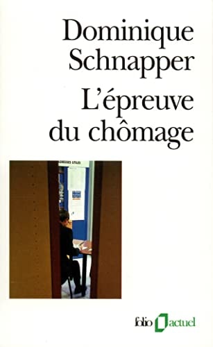 L'EPREUVE DU CHOMAGE, de Dominique Schnapper | portada del libro