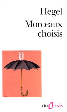 MORCEAUX CHOISIS, de Georg Wilhelm Friedrich Hegel | portada del libro