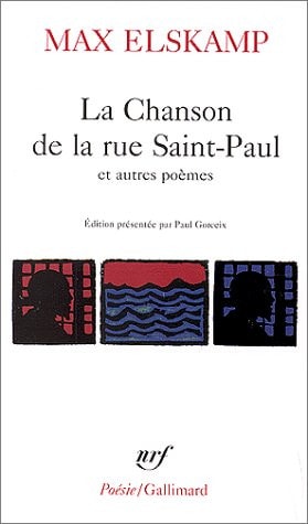 LA CHANSON DE LA RUE SAINT-PAUL, de Max Elskamp | portada del libro