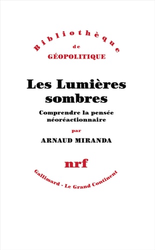 LES LUMIERES SOMBRES, de Arnaud Miranda | portada del libro