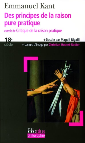 DES PRINCIPES DE LA RAISON PURE PRATIQUE, de Immanuel Kant | portada del libro