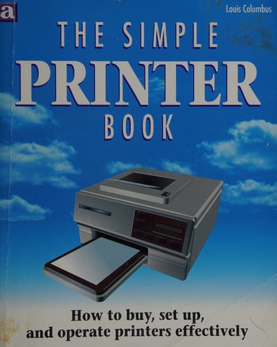 SIMPLE PRINTER BOOK, de COLUMBUS | portada del libro
