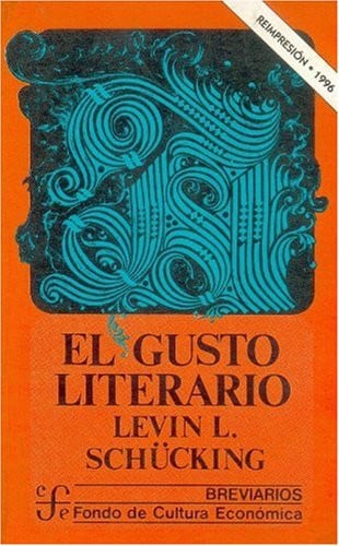 GUSTO LITERARIO, EL, de SCHUCKING | portada del libro