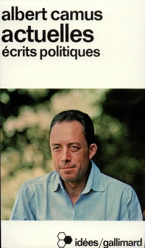ACTUELLES T1, de Albert Camus | portada del libro