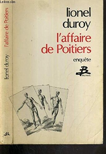 L'AFFAIRE DE POITIERS, de Lionel Duroy | portada del libro