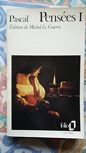PENSEES T1, de Blaise Pascal | portada del libro