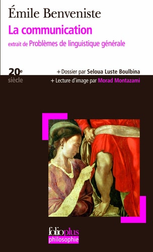 COMMUNICATION, de Émile Benveniste | portada del libro