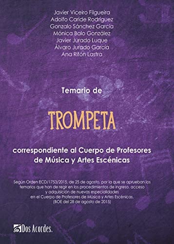 Temario de trompeta, de Viceiro Filgueira | portada del libro
