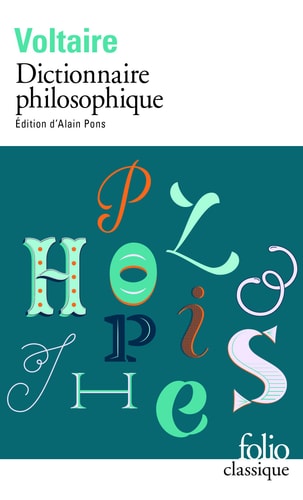 DICTIONNAIRE PHILOSOPHIQUE, de Voltaire | portada del libro