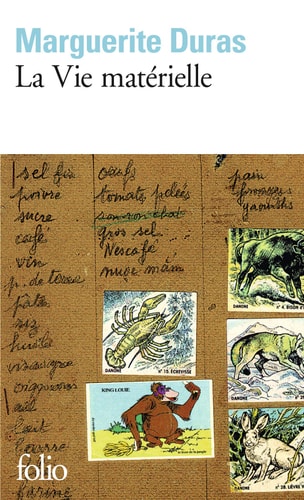 LA VIE MATERIELLE, de Duras | portada del libro