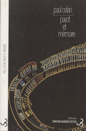 PAVOT ET MEMOIRE, de CELAN PAUL | portada del libro