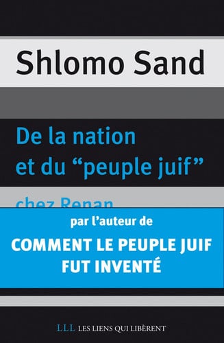 DE LA NATION ET DU PEUPLE JUIF CHEZ RENAN, de SHLOMO SAND | portada del libro