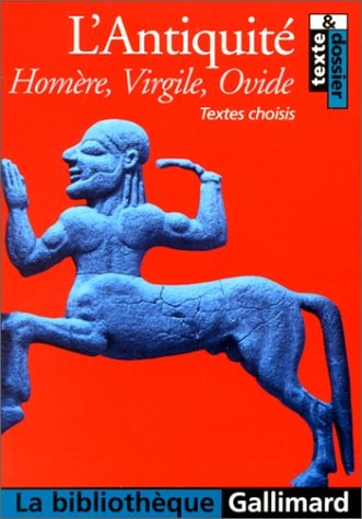 ANTIQUITE TEXTES CHOISIS, de Homère | portada del libro