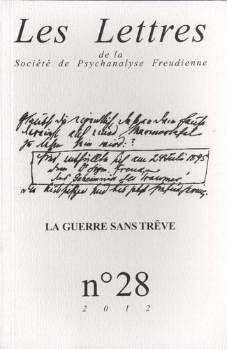LES LETTRES DE LA SPF N28 LA GUERRE SANS T, de Philippe Porret | portada del libro