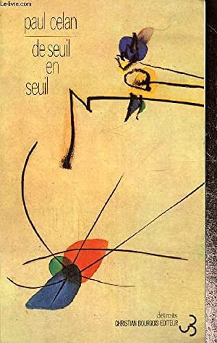 DE SEUIL EN SEUIL, de CELAN PAUL | portada del libro