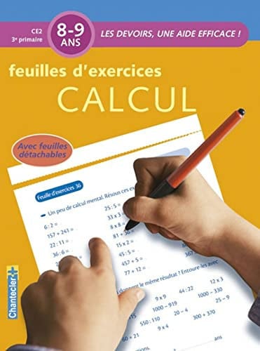 DEVOIRS FEUILLES D'EXERCICES CALCUL 8-9 A, de GERVY C | portada del libro