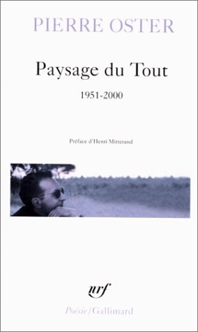 PAYSAGE DU TOUT, de Pierre Oster | portada del libro