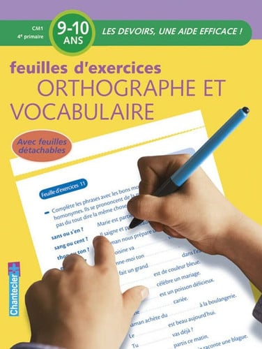 DEVOIRS FEUILLES D'EXERCICES ORTHOGRAPHE ET VOCABULAIRE CM1, de VERMEULEN M | portada del libro