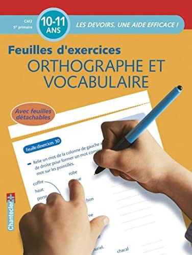ORTHOGRAPHE ET VOCABULAIRE CM2 5E PRIMAIRE EXERCICES, de VERMEULEN M | portada del libro