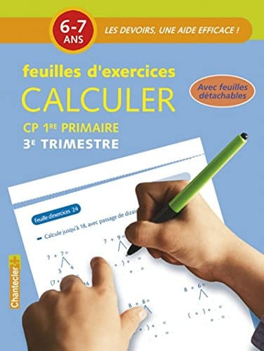 FEUILLES D'EX CALCULER 6-7 A 3E TRIMESTRE, de COLLECTIF | portada del libro