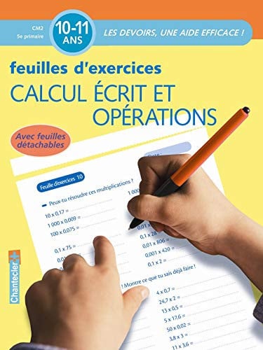 CALCUL ECRIT ET OPERATIONS FEUILLES D'EXERCICES 10-11 ANS, de HEYMANS G | portada del libro