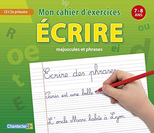 MON CAHIER D'EXERCICES ECRIRE 7-8 A CE1 ET CE2 PRIMAIRE, de COLLECTIF | portada del libro
