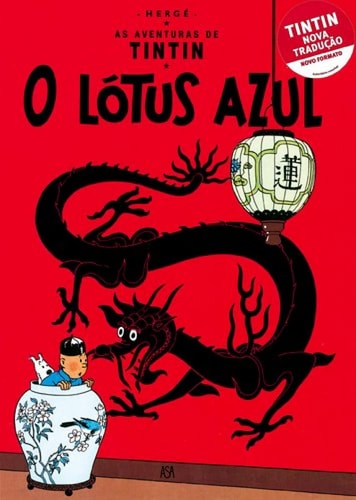 O LOTUS AZUL TINTIN, de Hergé | portada del libro