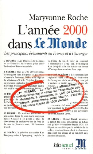 L'ANNEE 2000 DANS LE MONDE, de Roche | portada del libro