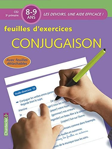 DEVOIRS FEUILLES D'EX CONJUGAISON 8-9 ANS, de COLLECTIF | portada del libro