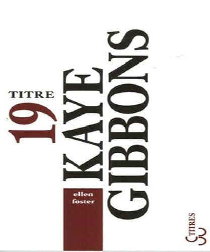 ELLEN FOSTER, de GIBBONS KAYE | portada del libro