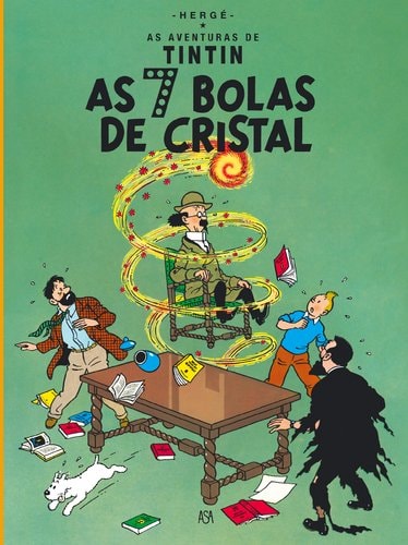 AS 7 BOLAS DE CRISTAL, de Hergé | portada del libro