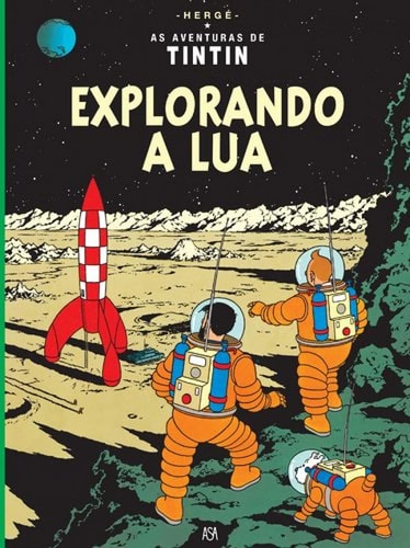 EXPLORANDO A LUA TINTIN, de Herge | portada del libro