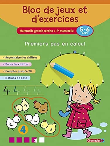 BLOC DE JEUX ET D'EXERCICES PREMIERS PAS EN CALCUL 5-6 A, de COLLECTIF | portada del libro