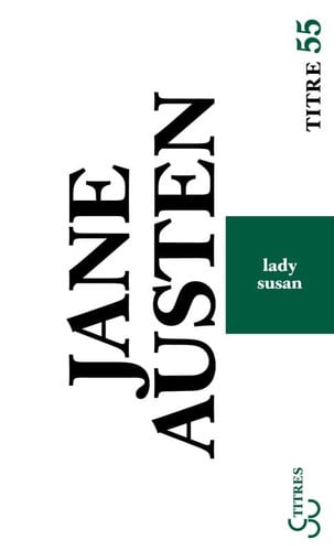 LADY SUSAN, de AUSTEN JANE | portada del libro