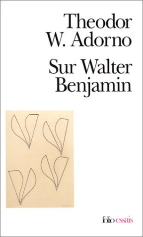 Sur Walter Benjamin, de Theodor W. Adorno | portada del libro