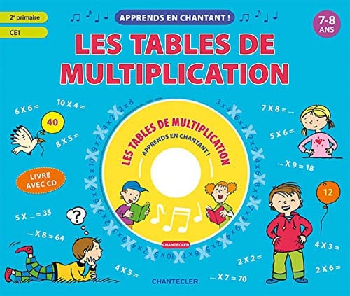 APPRENDS EN CHANTANT LES TABLES DE MULTIPLICATION 7-8 A, de COLLECTIFS GALL | portada del libro