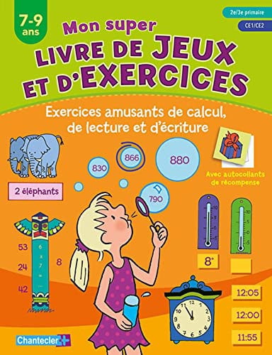 MON SUPER LIVRE DE JEUX ET D'EXERCICES 7-9 A, de COLLECTIFS GALL | portada del libro