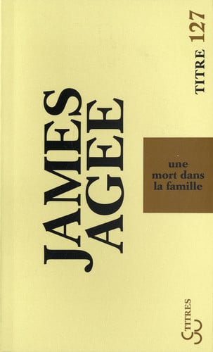 UN MORT DANS LA FAMILLE, de AGEE JAMES | portada del libro