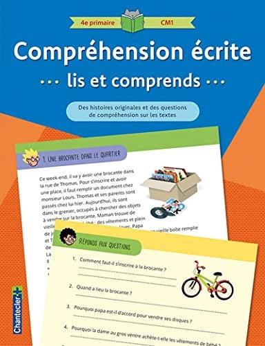 COMPREHENSION ECRITE LIS ET COMPRENDS 4E PRIMAIRE CM1 BLEU, de LOOSE DE | portada del libro