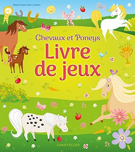 CHEVAUX ET PONEYS LIVRE DE JEUX, de REGAN LISA | portada del libro