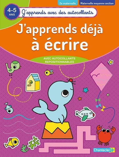 J'APPRENDS DEJA A ECRIRE 4-5 A, de COLLECTIFS GALL | portada del libro