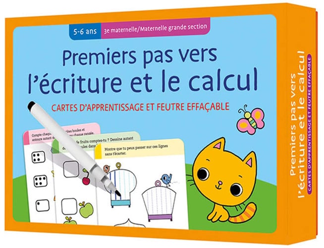 CARTES + FEUTRE PREMIERS PAS VERS L'ECRITURE ET LE CALCUL 5-, de COLLECTIFS GALL | portada del libro