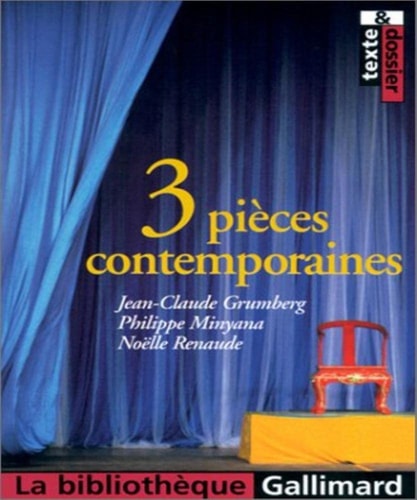 3 PIECES CONTEMPORAINES, de Jean-Claude Grumberg | portada del libro