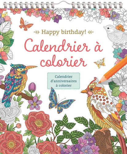 HAPPY BIRTHDAY! CALENDRIER A COLORIER, de COLLECTIFS GALL | portada del libro