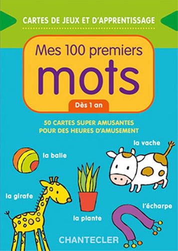 CARTES DE JEUX ET D'APPRENTISSAGE MES 100 PREMIERS MOTS DES, de COLLECTIF | portada del libro