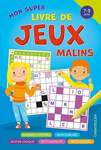 MON SUPER LIVRE DE JEUX MALINS 7-9 A, de COLLECTIF | portada del libro