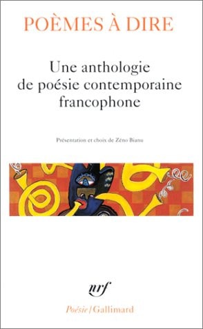 POEMES A DIRE, de Zéno Bianu | portada del libro