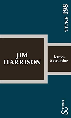 LETTRES A ESSENINE, de HARRISON JIM | portada del libro